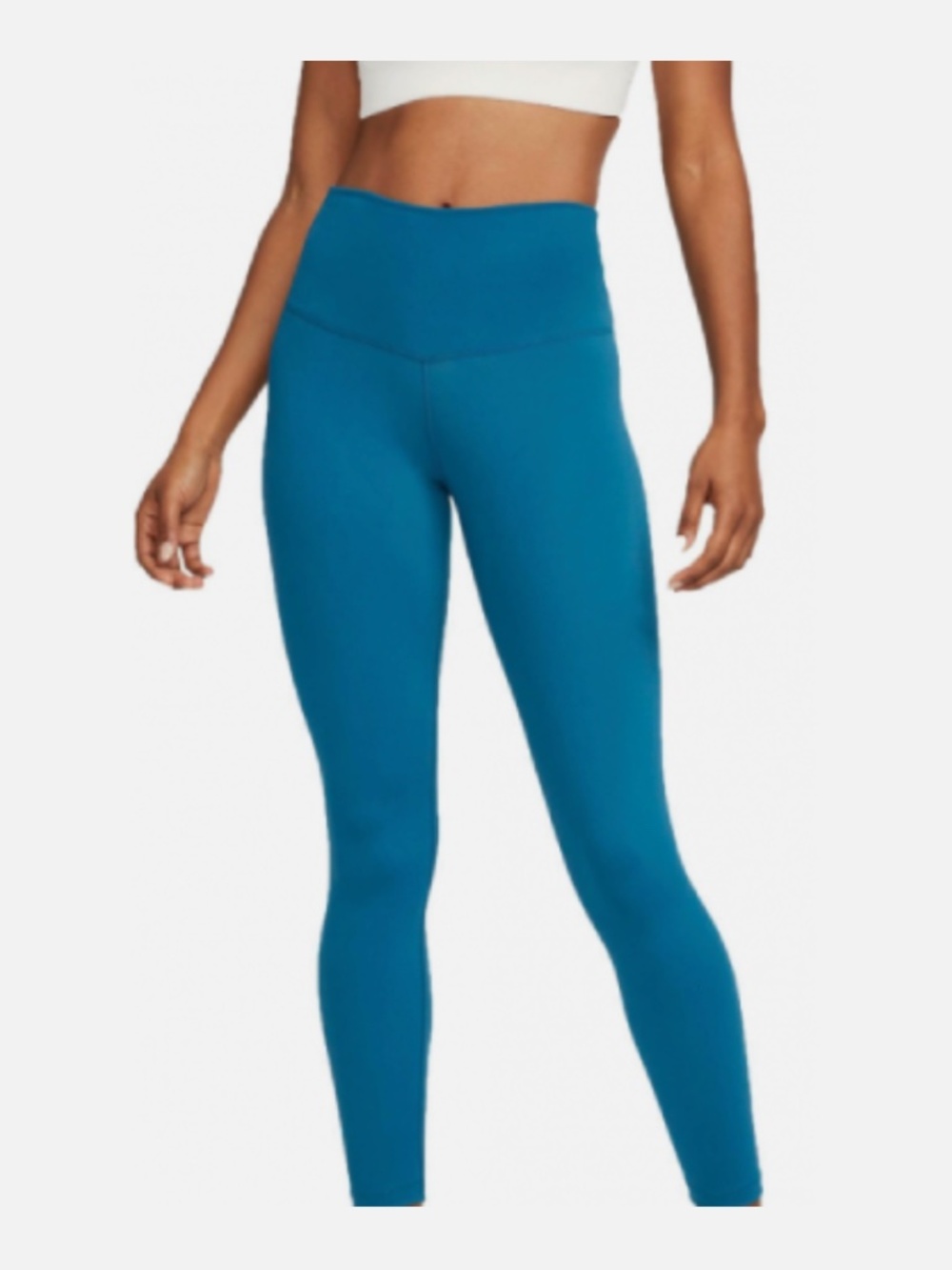 Nike Dri-FIT Womens Teal Blue High Rise Athletic Leggings Yoga Pants XS